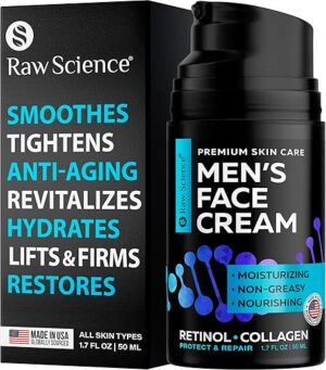 S RAW SCIENCE Men's Retinol Anti Aging Face Moisturizer