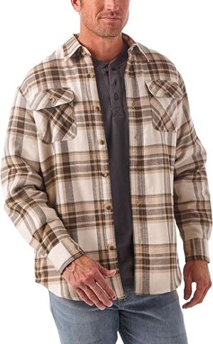 Wrangler Authentics Men's Sherpa Lined Shirt Jacket