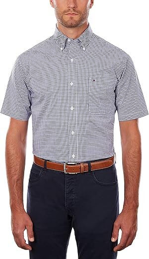 Tommy Hilfiger Men's Short Sleeve Button-down Shirt