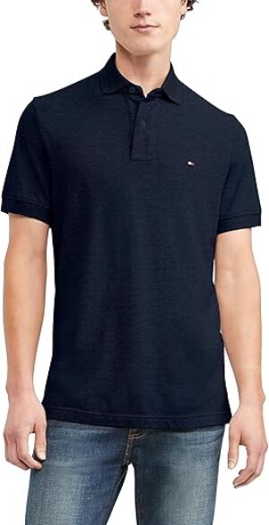 Tommy Hilfiger Men's Short Sleeve Cotton Pique Polo Shirt