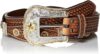Nocona Men’s Silver Star Scalop Tan Belt