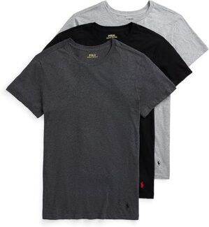 POLO Men's Slim Fit Wicking Crew Undershirts
