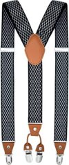 trilece Solid Adjustable Y Back Suspenders