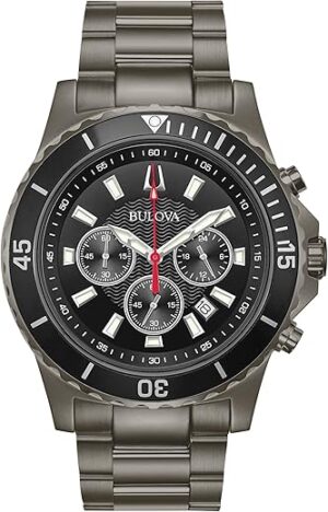 Bulova Men's Stainless Steel Chronograph Quartz Watch