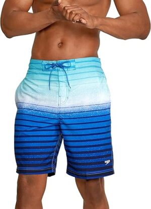 Speedo Bondi Striped Knee Length Boardshorts