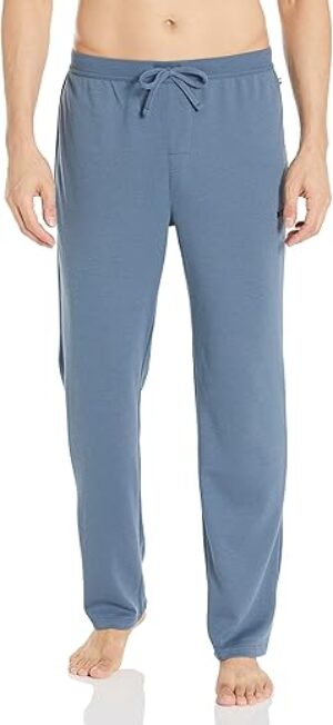 BOSS Men's Waffle Cotton Lounge Sweatpants