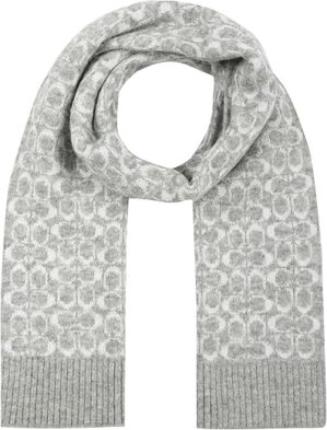 Coach Metallic Signature C Jacquard Scarf