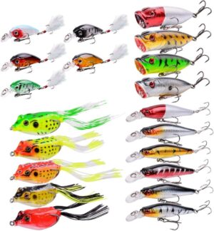 Aorace Mixed Fishing Lures Kit with Hooks