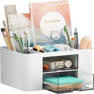 Marbrasse Multi-Functional Desk Organizer with Drawers