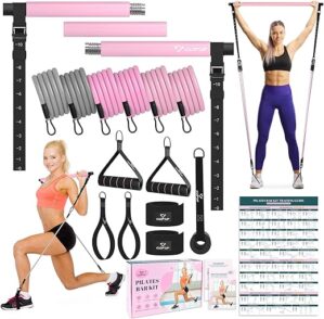 COFOF Multifunctional Pilates Bar Kit with Bands
