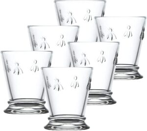 La Rochère Napoleon Bee Glass Tumblers Set of 6