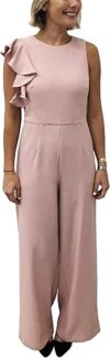 Julia Jordan One Shoulder Ruffle Jumpsuit