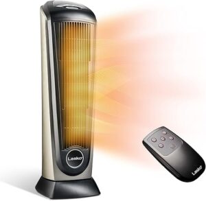 Lasko Oscillating Ceramic Tower Space Heater, Remote Control