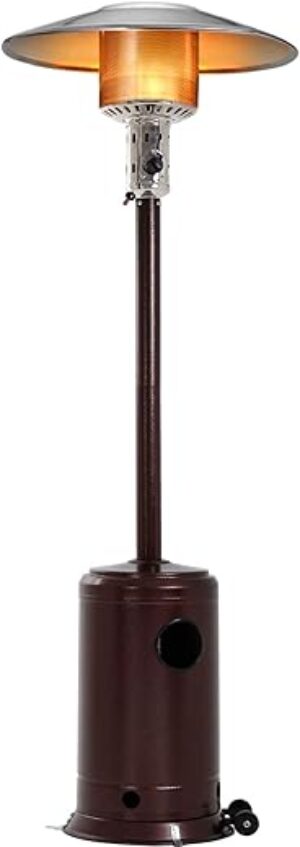 FDW Outdoor Patio Heater, Tall Hammered Bronze