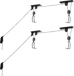 RAD Cycle Products Overhead Pulley Bike Hoist, 100 lb Capacity