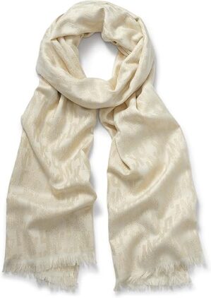 DKNY Fringe Lurex Scarf