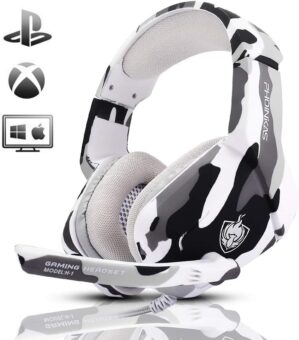 PHOINIKAS Gaming Headset with Mic - Camo