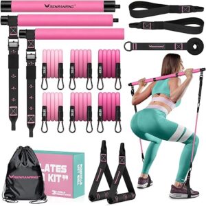 RENRANRING Pilates Bar Kit With Resistance Bands