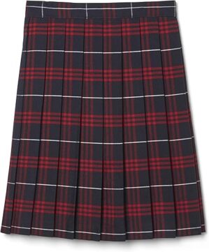 French Toast Plaid Pleated Skirt
