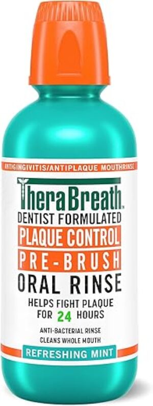 TheraBreath Plaque Control Pre-Brush Oral Rinse