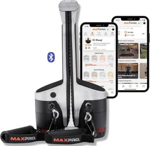 MAXPRO Portable Bluetooth Cable Home Gym, 5-300lbs Resistance