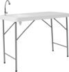 Flash Furniture Portable Folding Fish Cleaning Table with Sink