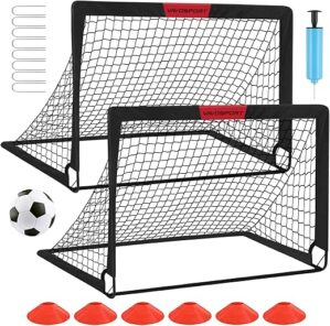 VAVOSPORT Portable Kids Soccer Goals Set