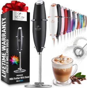 Zulay Kitchen Powerful Handheld Milk Frother & Mixer
