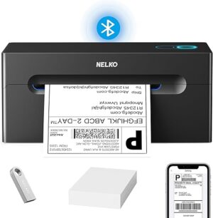 Nelko Bluetooth 4x6 Shipping Label Printer
