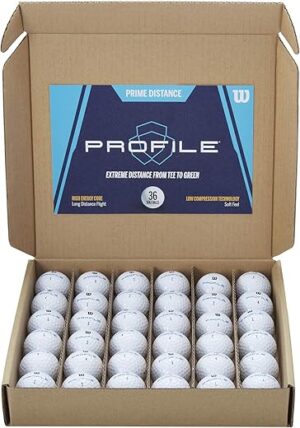 WILSON Profile Distance Golf Ball 36 Pack