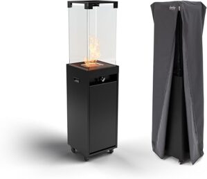 Planika Propane Patio Fireplace Heater with Wheels