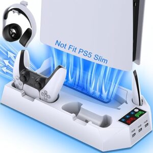 CYKOARMOR PS5 Cooling Stand with Controller Charger