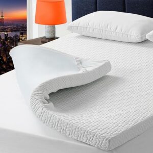 BedLuxury Queen 3 Inch Gel Memory Foam Topper