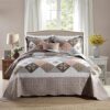 Travan Queen 3-Piece Oversized Reversible Quilt Set