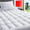 TEXARTIST Queen Cooling Quilted Mattress Topper