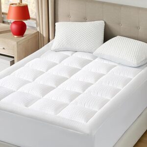 Bedsure Queen Cotton Quilted Mattress Topper