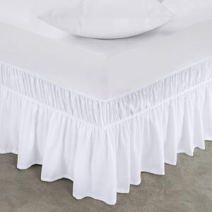 Utopia Bedding Queen Elastic Microfiber Bed Skirt, 16-Inch