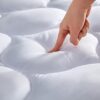 SLEEP ZONE Quilted Twin Mattress Pad Cover, Deep Pocket