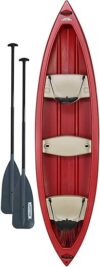 Lifetime Red 13′ Canoe with Paddles