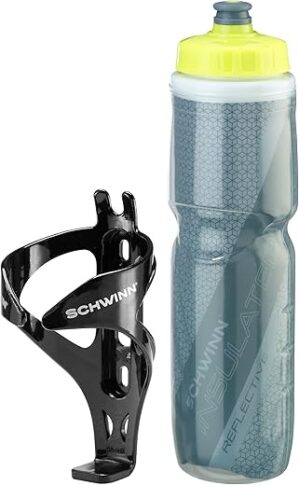 Schwinn Reflective Insulated Water Bottle Holder, 26 Oz