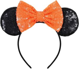 FANYITY Sequin Mouse Ears Headband