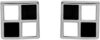 Cufflinks House Silver Pearl Onyx Cufflinks