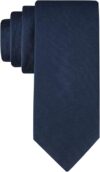 Calvin Klein Silver Spun Solid Tie