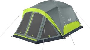 Coleman Skydome Weatherproof Camping Tent with Screen Room