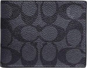 Coach Slim Billfold in Signature Wallet