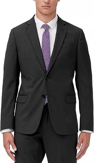 ARMANI EXCHANGE Slim Fit Wool Micro Stripe Suit