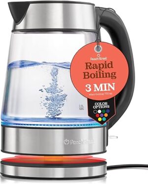 Peach Street Speed-Boil Electric Kettle - 1.7L, 1500W
