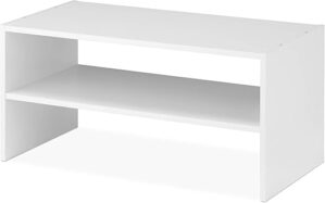 Whitmor Stackable 2-Shelf White Shoe Rack