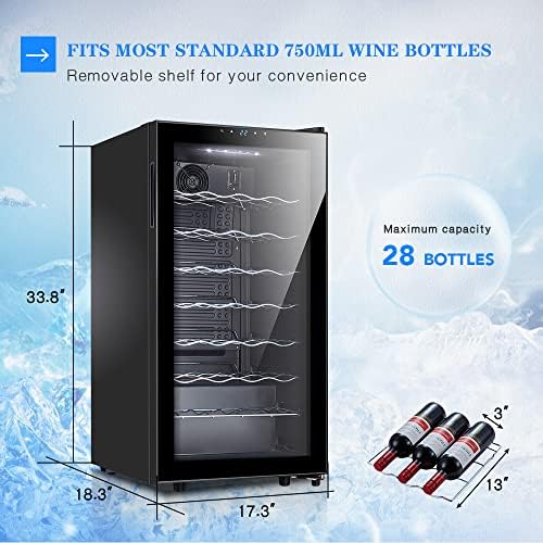 STAIGIS 28 Bottle Compressor Wine Cooler with Digital Control - Image 3