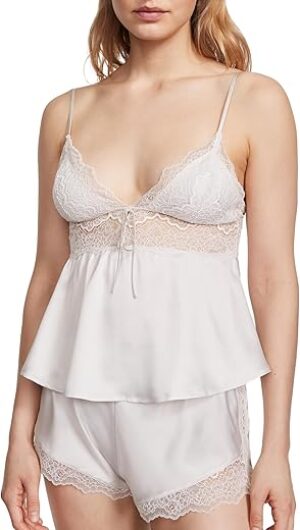 Victoria's Secret Stretch Lace & Satin Cami Set